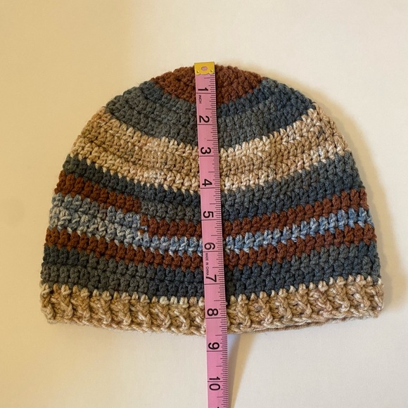 Multicolor Striped Crochet Beanie - Picture 4 of 6
